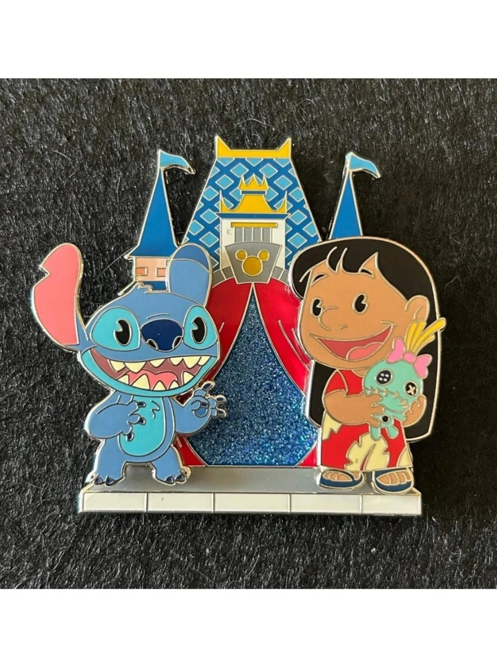 Lilo & Stitch with Castle - Full Set - Build-a-Pin - Disney Pins (3 Pins)